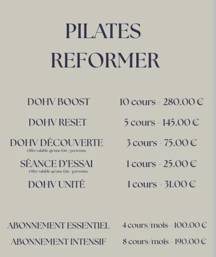 Cours de Pilates Reformer à Villefranche-sur-Saône, Villefranche-sur-Saône, Mathilde Dumas Ostéopathe